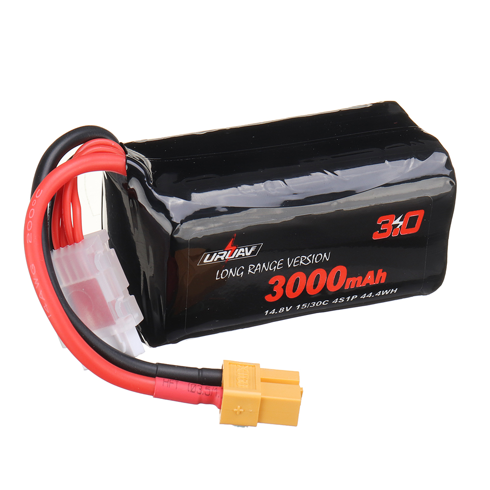 URUAVVTC6186504S148V3000mAh1530C4S1PLRLi-ionLionPackBatteryXT60PlugforGEPRCCrocodileBaby4Crocodile7L-1790232-2
