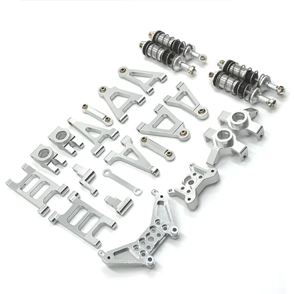 UpgradePartsForMJX143011430214303MetalSuspensionArmSteeringCupShockAbsorberSteeringAssemblyShockTowe-2005751-4