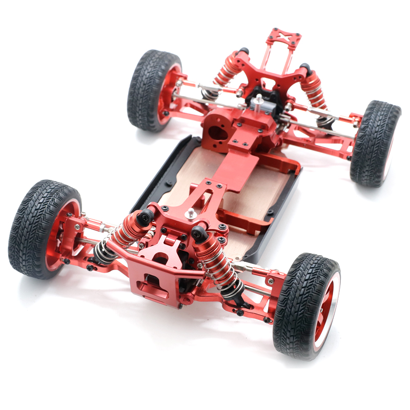 UpgradedCNCMetalRCCarFramewMetalDifferentialForWltoys144001144010144002VehicleModelsWithTireMotorGea-1961422-1