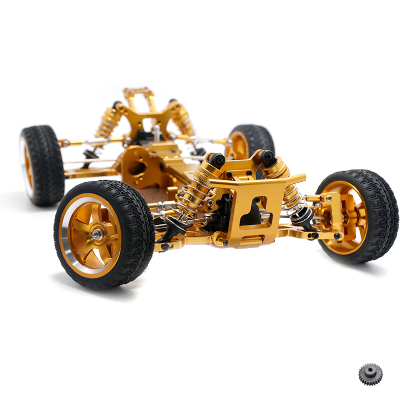 UpgradedCNCMetalRCCarFramewMetalDifferentialForWltoys144001144010144002VehicleModelsWithTireMotorGea-1961422-11