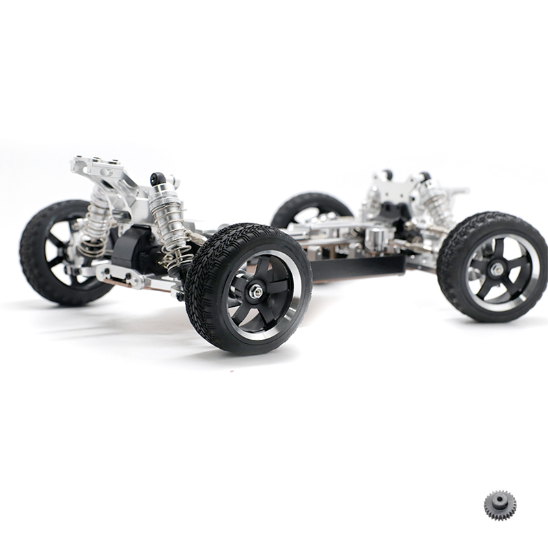 UpgradedCNCMetalRCCarFramewMetalDifferentialForWltoys144001144010144002VehicleModelsWithTireMotorGea-1961422-14