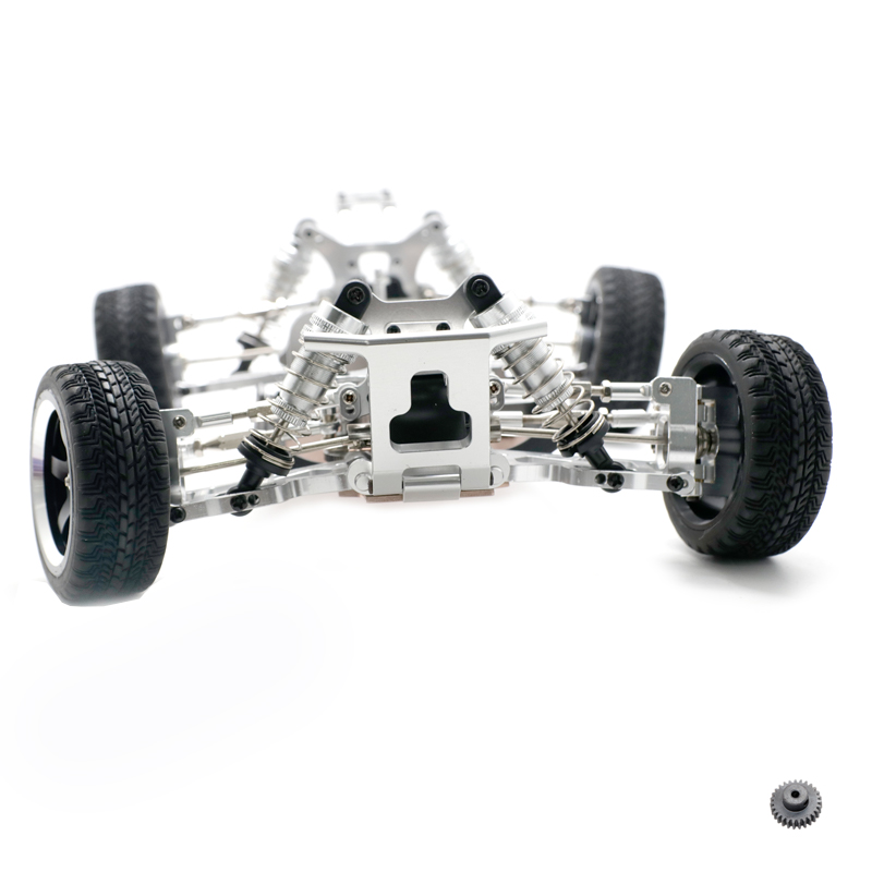 UpgradedCNCMetalRCCarFramewMetalDifferentialForWltoys144001144010144002VehicleModelsWithTireMotorGea-1961422-16