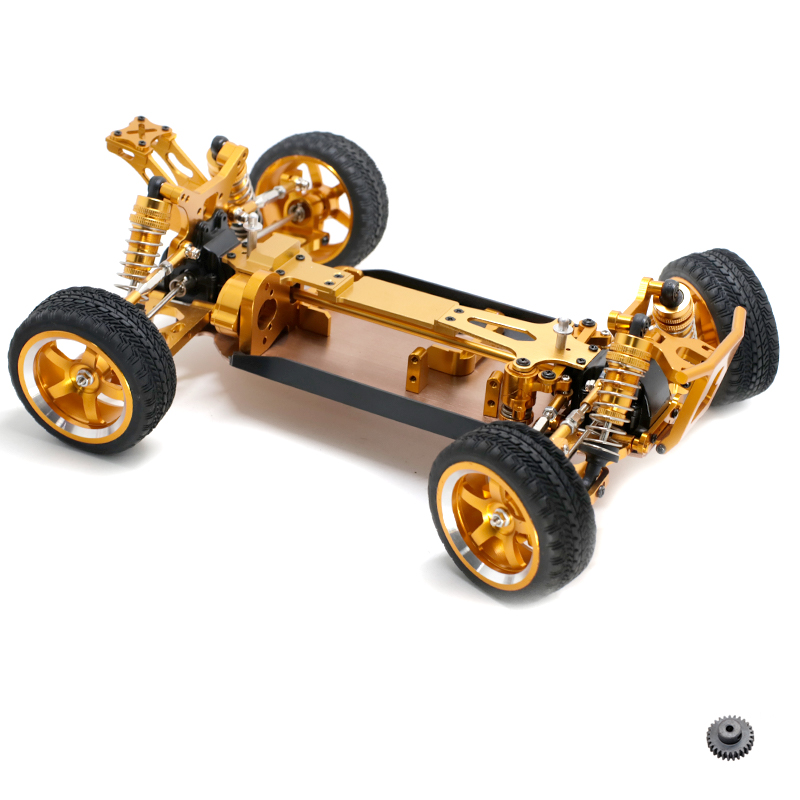 UpgradedCNCMetalRCCarFramewMetalDifferentialForWltoys144001144010144002VehicleModelsWithTireMotorGea-1961422-9
