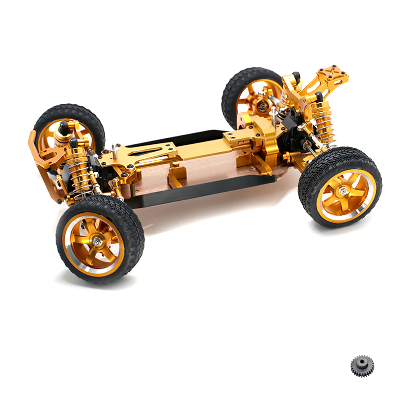 UpgradedCNCMetalRCCarFramewMetalDifferentialForWltoys144001144010144002VehicleModelsWithTireMotorGea-1961422-10