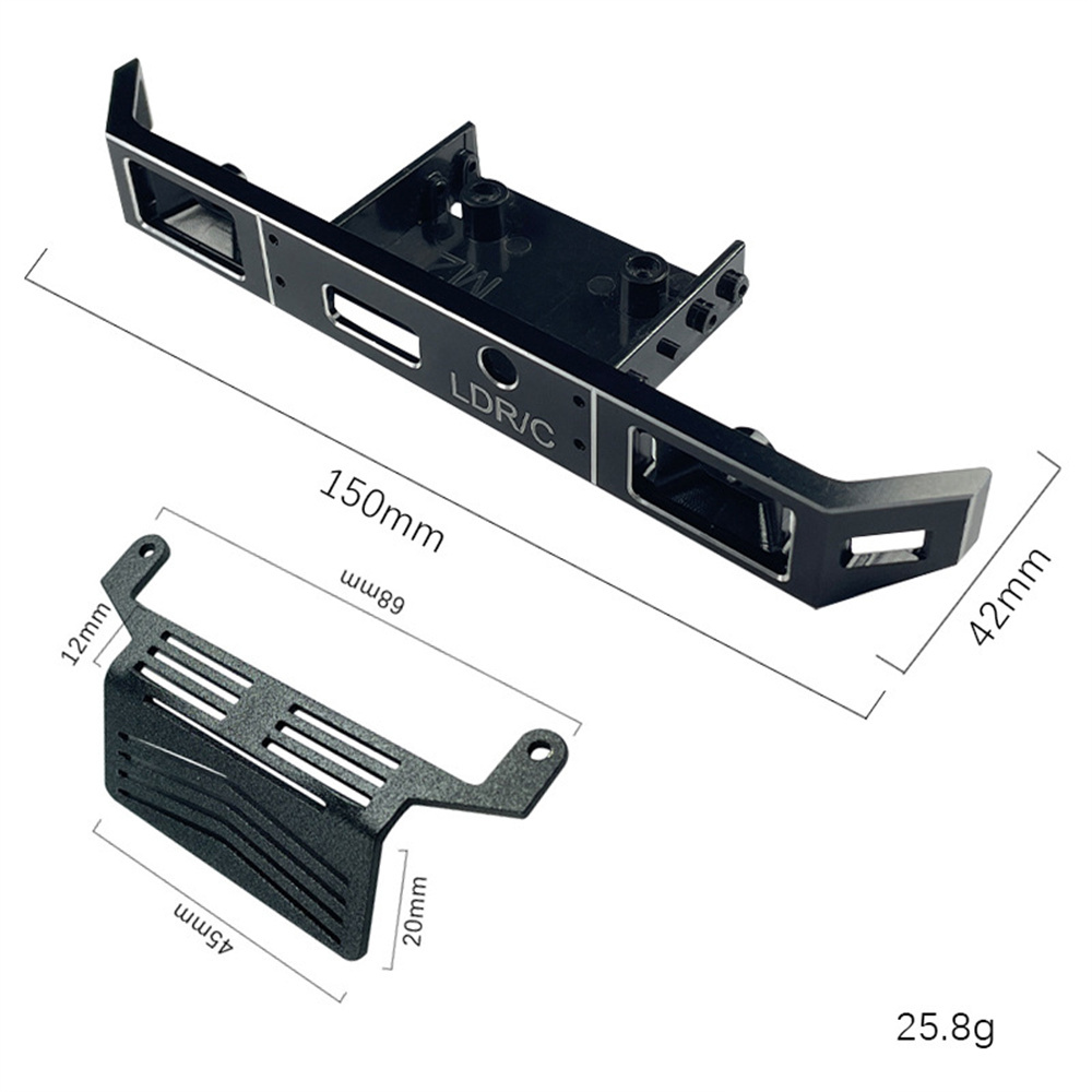 UpgradedMetalFrontBumperProtectionSkidPlateforLDRCP06112RCCarVehiclesModelsSpareParts-1979408-2