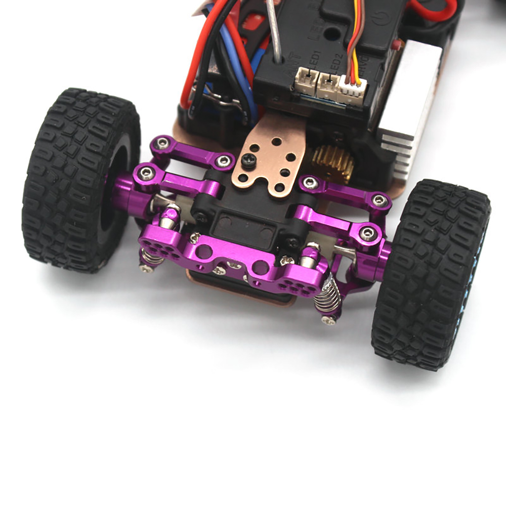 UpgradedMetalPartsSetSteeringCupRearWheelSeatSuspensionArmUpperLinkageRodShockAbsorberforWltoys28413-2010603-2