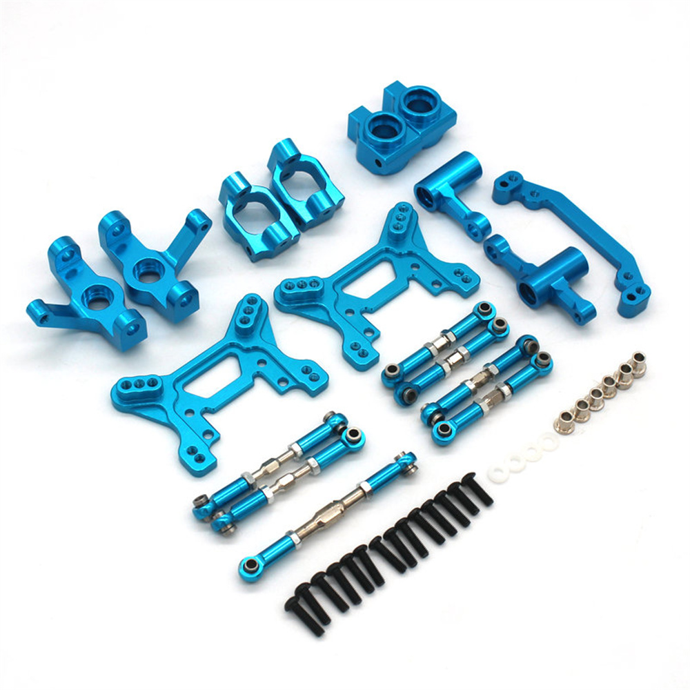 UpgradedMetalPartsSteeringCupWheelSeatCHubsShockPlateLinkageRodSetforWltoys104072110RCCarVehiclesMod-1989992-5