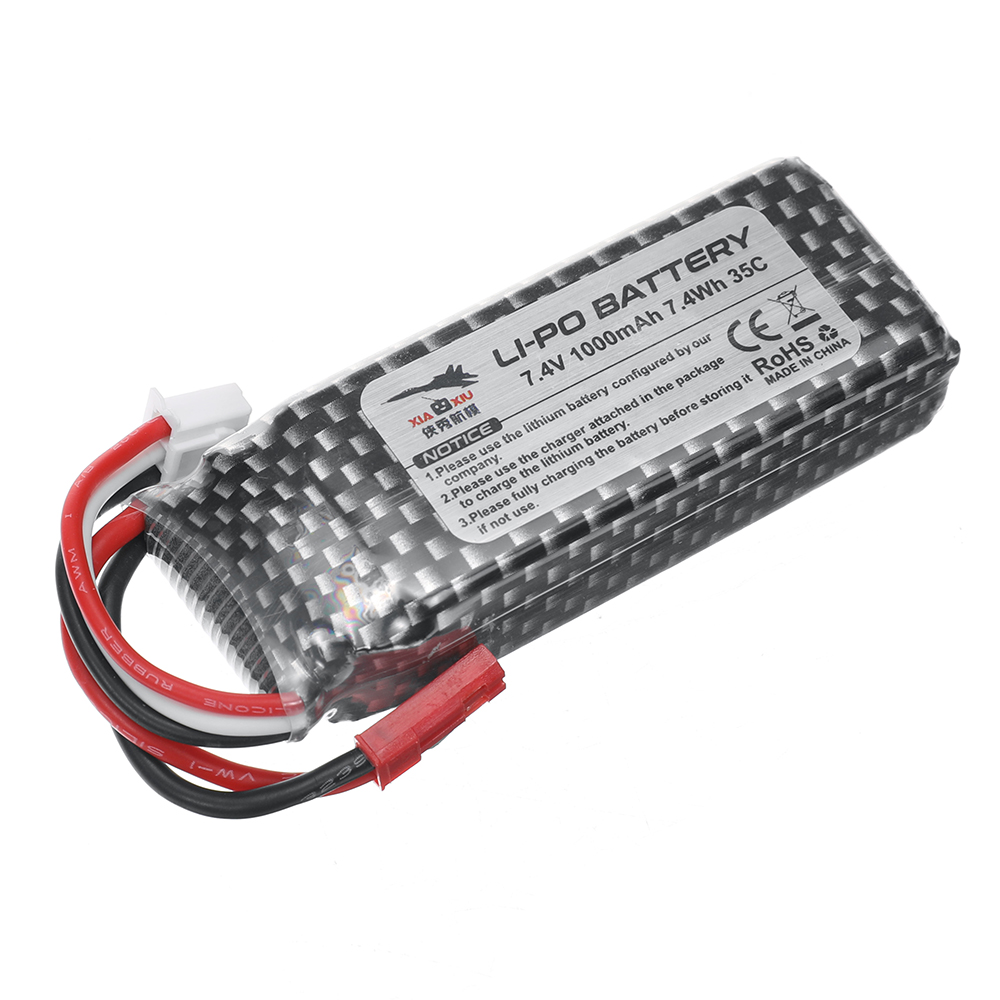 XIAXIURaptorH650SeaLandAirRCAirplaneWarbirdSpareParts74V1000mAhLipoBatteryWithJSTPlug-1996756-1
