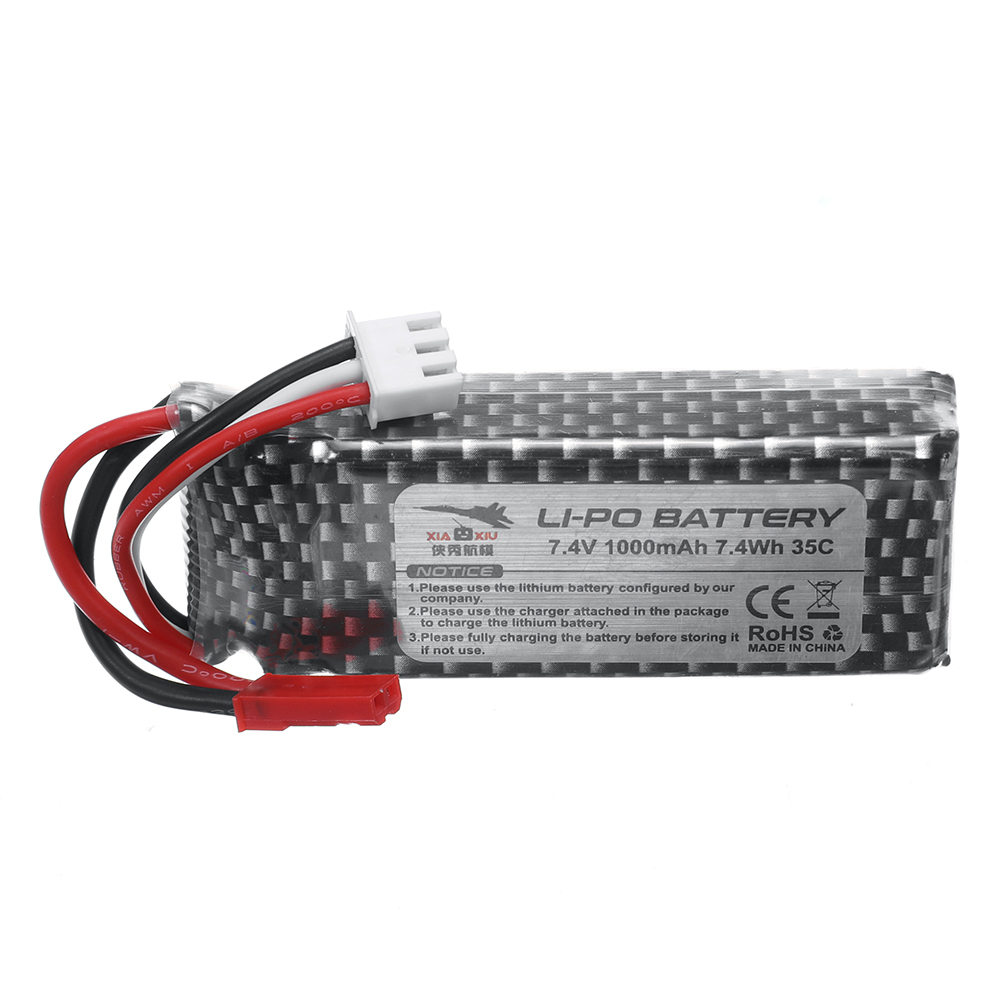 XIAXIURaptorH650SeaLandAirRCAirplaneWarbirdSpareParts74V1000mAhLipoBatteryWithJSTPlug-1996756-3