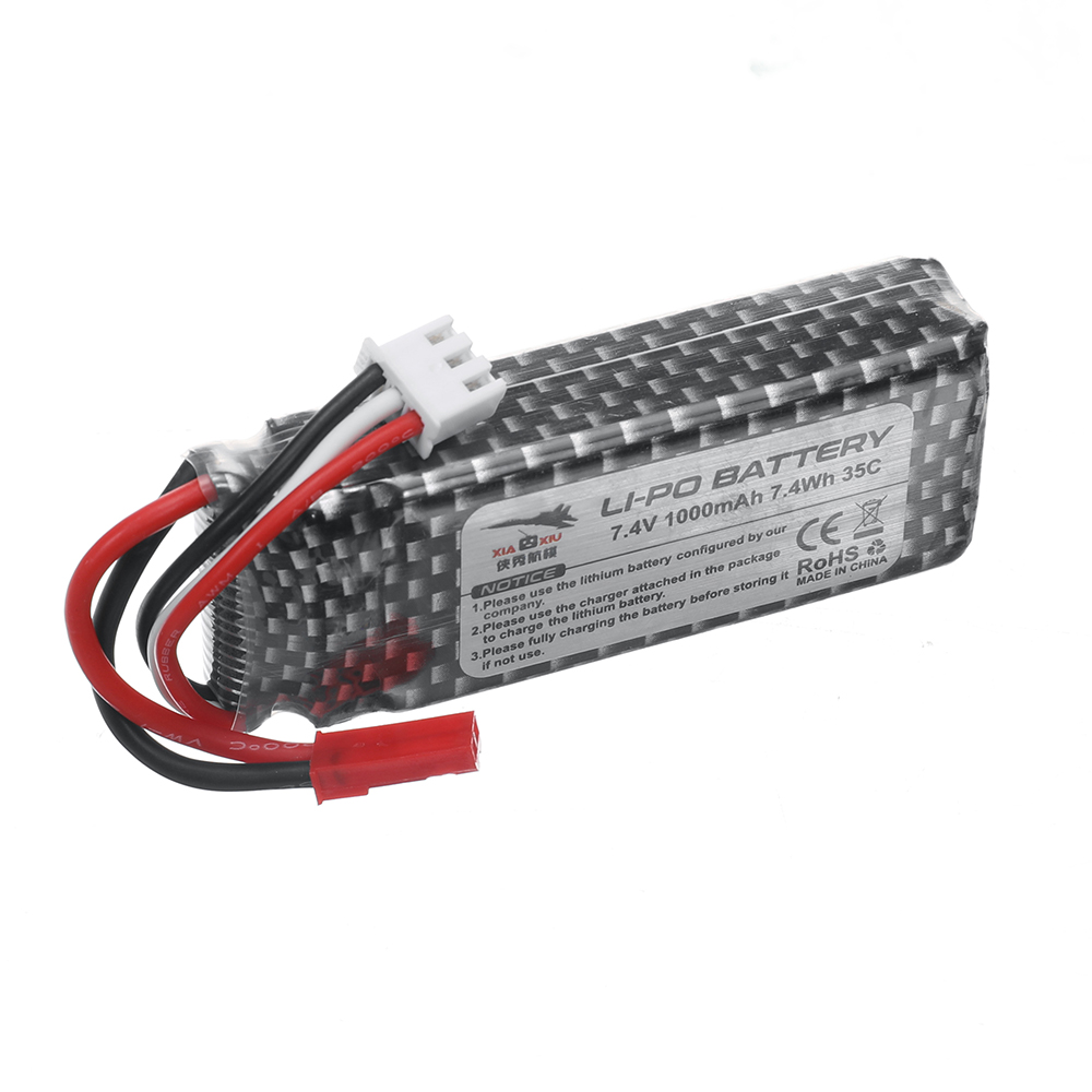XIAXIURaptorH650SeaLandAirRCAirplaneWarbirdSpareParts74V1000mAhLipoBatteryWithJSTPlug-1996756-5