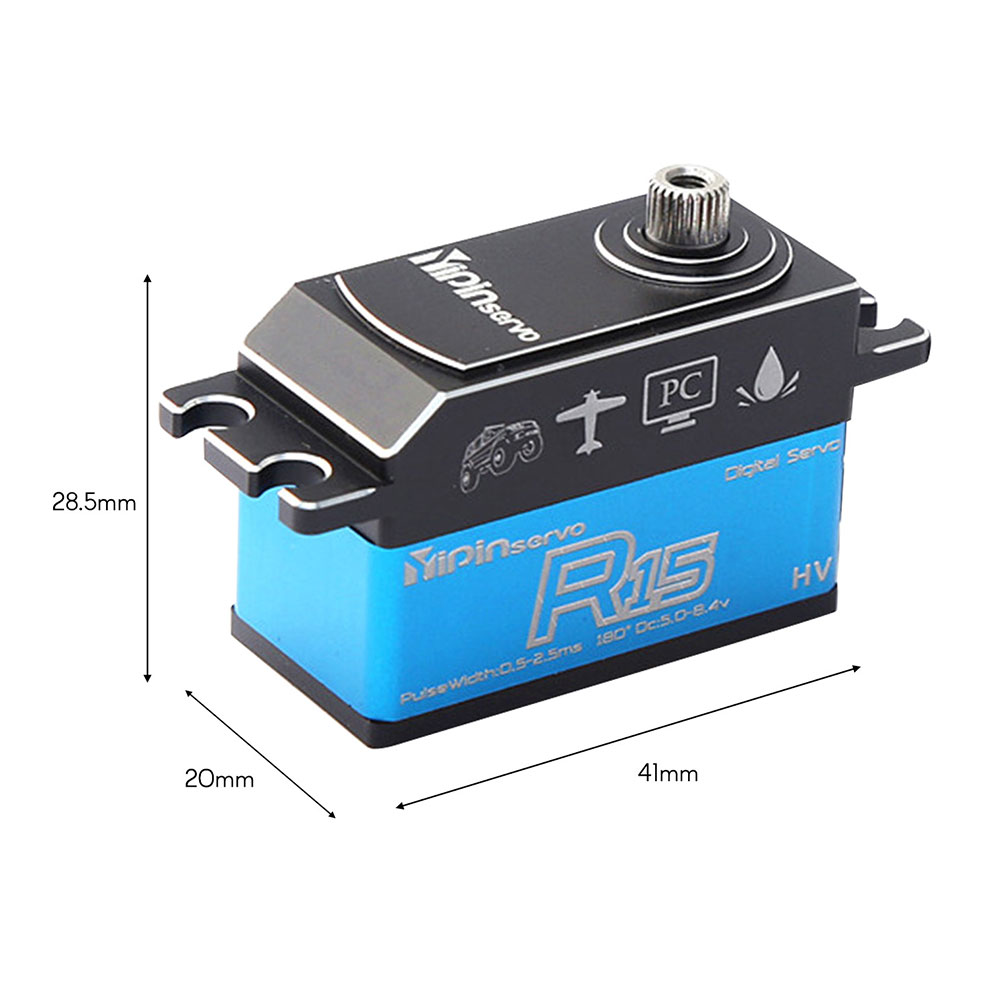 YIPINSERVO15KGDigitalServoMetalGearServoWaterprooffor18110ScaleRCCarsRobotManipulatorRCParts-2007406-3