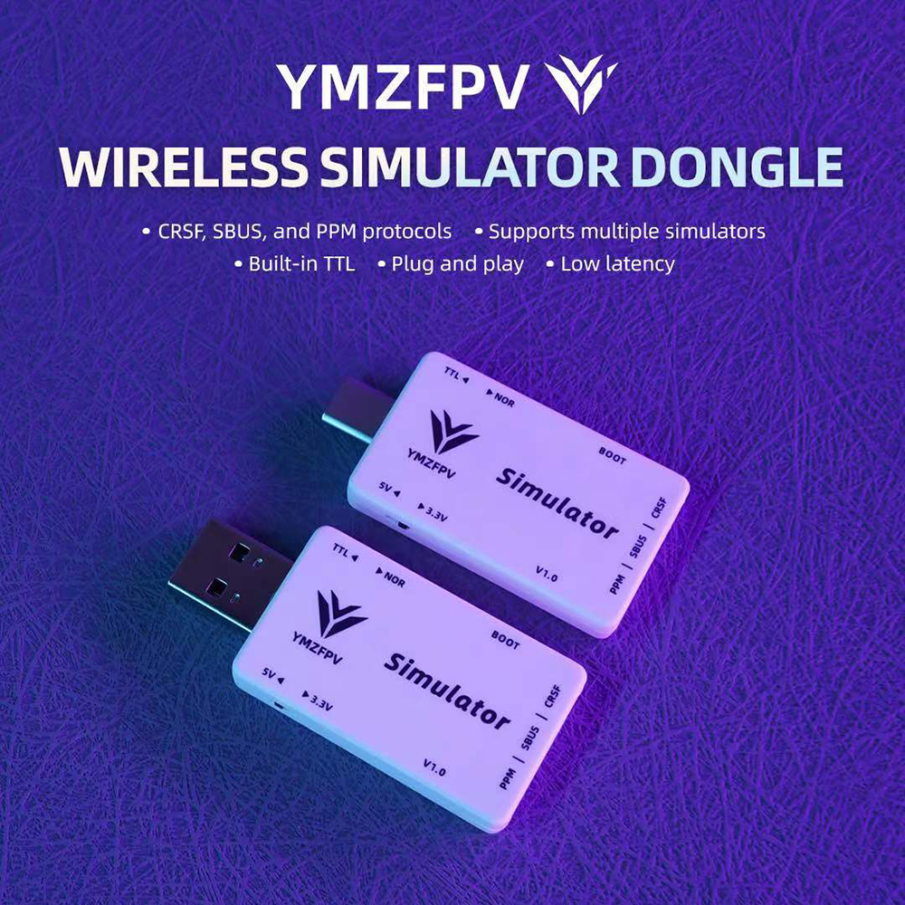 YMZFPVWirelessSimulatorDongleCRSFSBUSPPMProtocolBuilt-inTTLforDRLDCLUNCRASHEDVelocidroneLiftoffTrypf-1994854-1