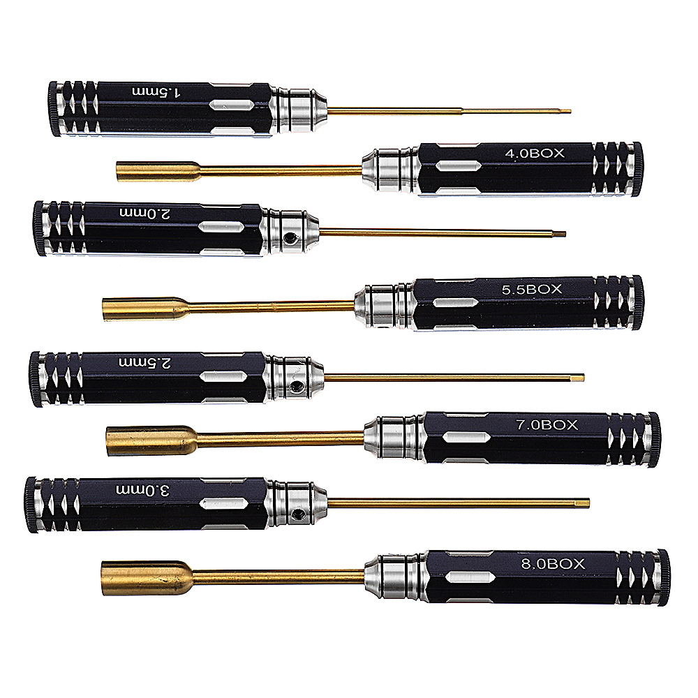 Yunzhong16PcsHexPhillipsScrewNutFlatScrewdriverToolsBoxSetwithBagforRCModel-1368288-6