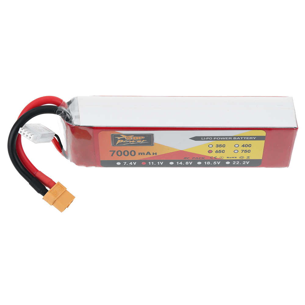 ZOPPOWER111V7000mAh65C3SLiPoBatteryTDeansPlugwithXT60AdapterPlugforRCDrone-1980065-1