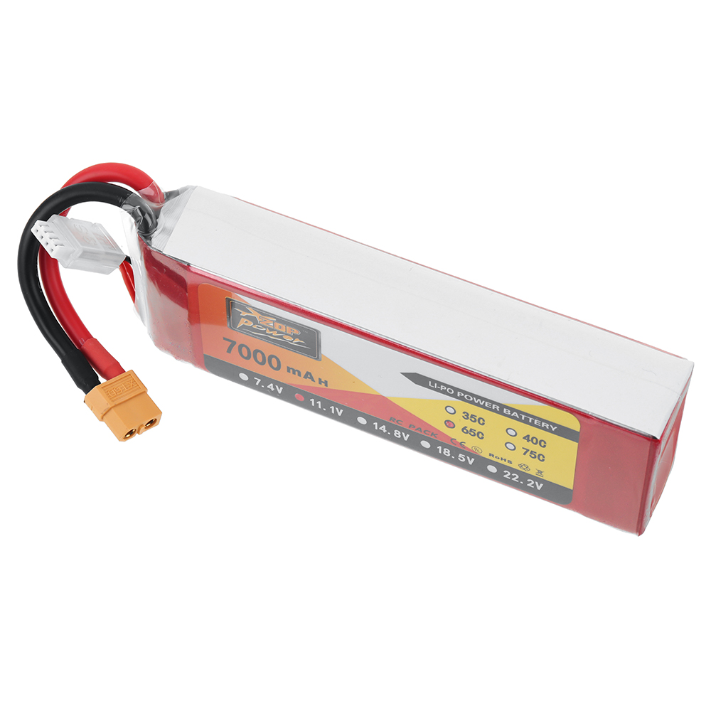 ZOPPOWER111V7000mAh65C3SLiPoBatteryTDeansPlugwithXT60AdapterPlugforRCDrone-1980065-4