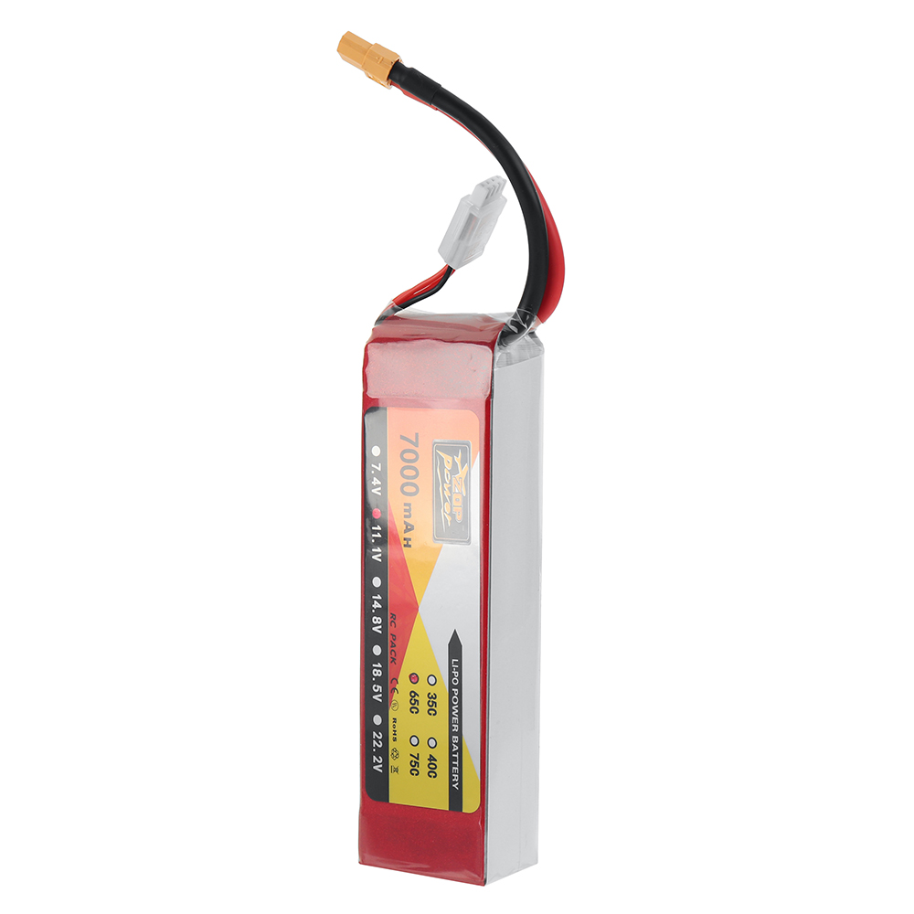 ZOPPOWER111V7000mAh65C3SLiPoBatteryTDeansPlugwithXT60AdapterPlugforRCDrone-1980065-6