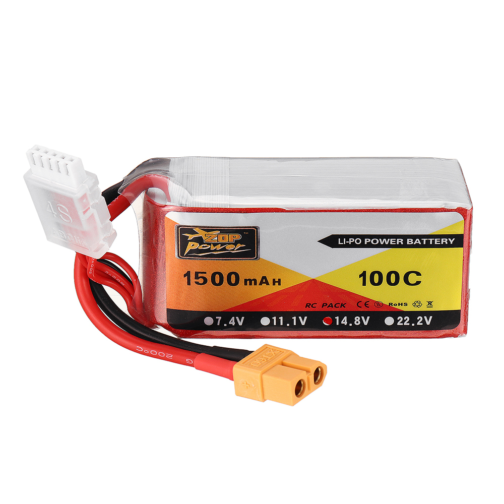 ZOPPOWER148V1500mAH100C4SLipoBatteryWithXT60PlugforEachineWizardX220SFPVRacerRCDrone-1329733-1
