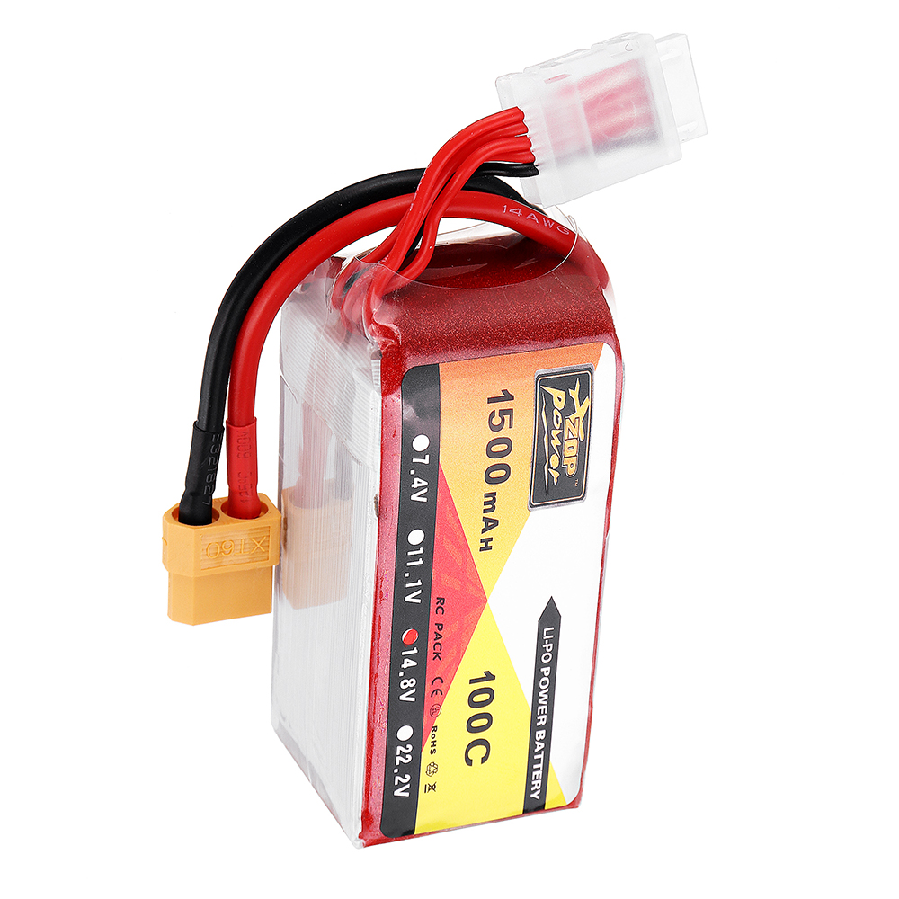 ZOPPOWER148V1500mAH100C4SLipoBatteryWithXT60PlugforEachineWizardX220SFPVRacerRCDrone-1329733-6