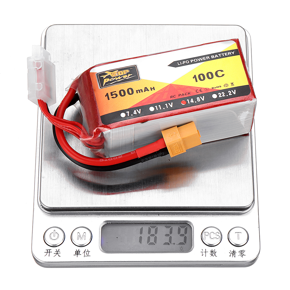 ZOPPOWER148V1500mAH100C4SLipoBatteryWithXT60PlugforEachineWizardX220SFPVRacerRCDrone-1329733-10