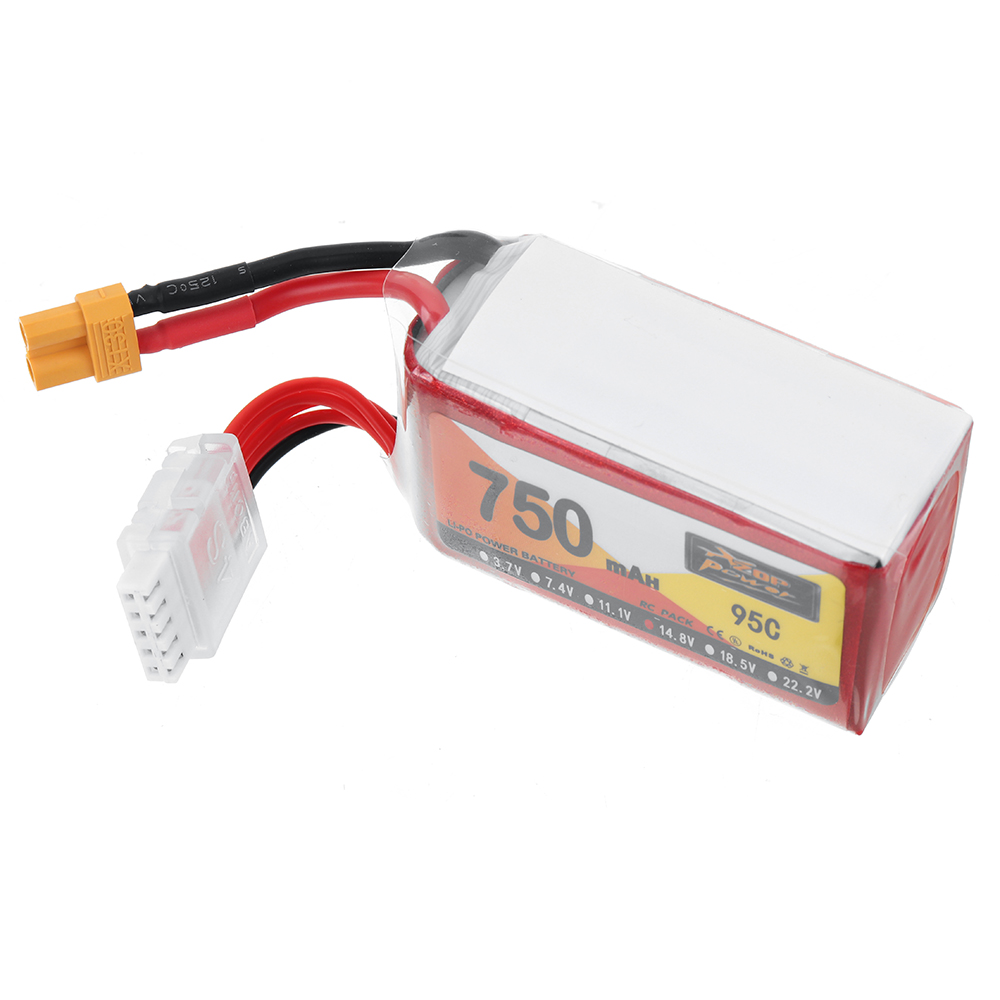ZOPPOWER148V750mAh95C4SLiPoBatteryXT30PlugforSpeedyBeeBee35Crux35RCFPVRacingDrone-1980068-2