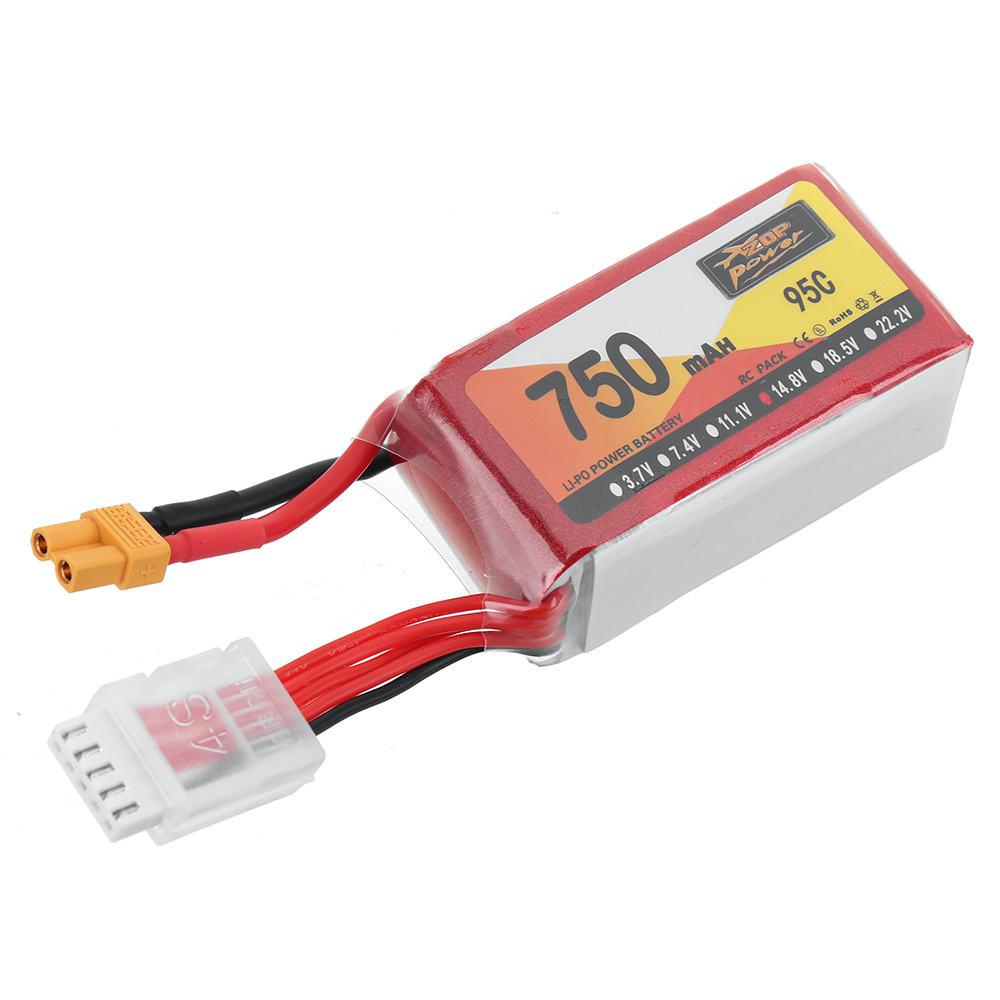 ZOPPOWER148V750mAh95C4SLiPoBatteryXT30PlugforSpeedyBeeBee35Crux35RCFPVRacingDrone-1980068-4