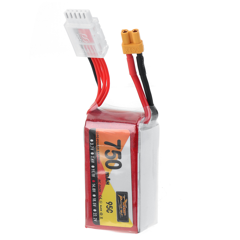 ZOPPOWER148V750mAh95C4SLiPoBatteryXT30PlugforSpeedyBeeBee35Crux35RCFPVRacingDrone-1980068-6