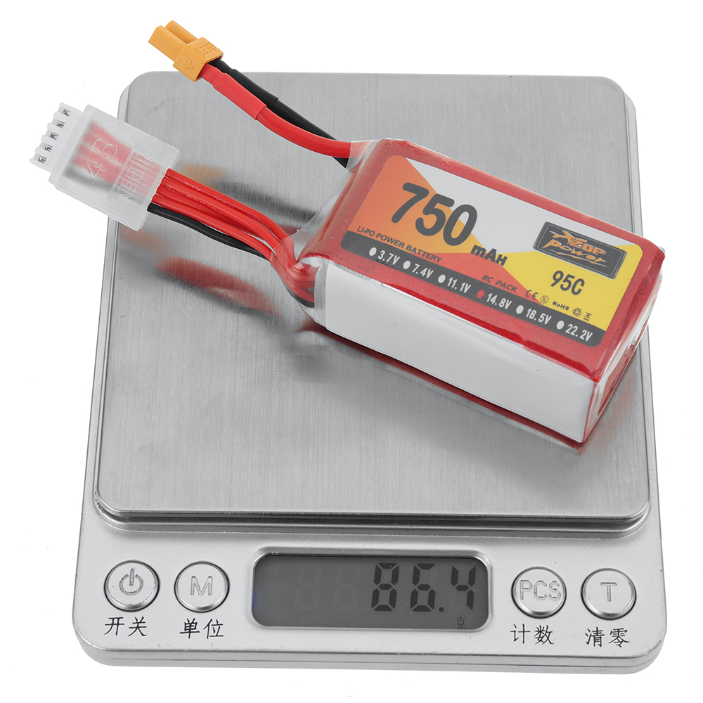 ZOPPOWER148V750mAh95C4SLiPoBatteryXT30PlugforSpeedyBeeBee35Crux35RCFPVRacingDrone-1980068-10