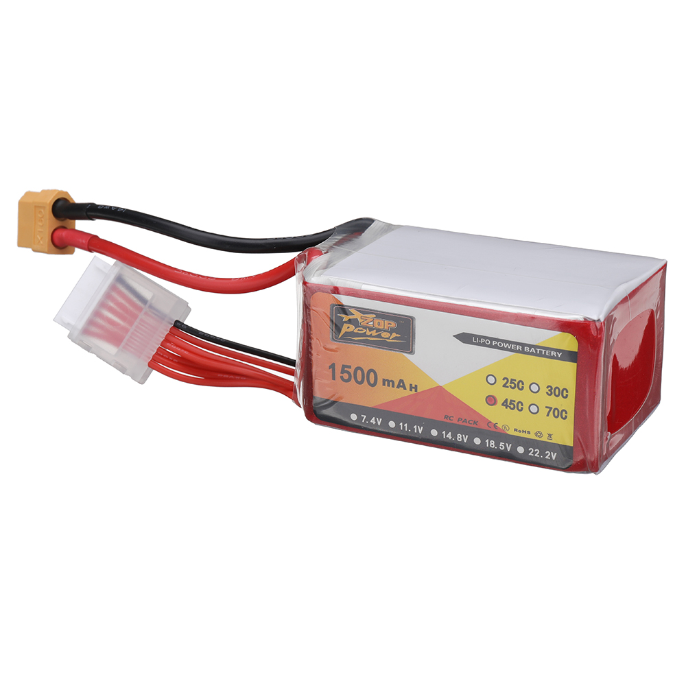 ZOPPOWER222V1500mAh45C6SLiPoBatteryXT60PlugforRCDrone-1980024-1