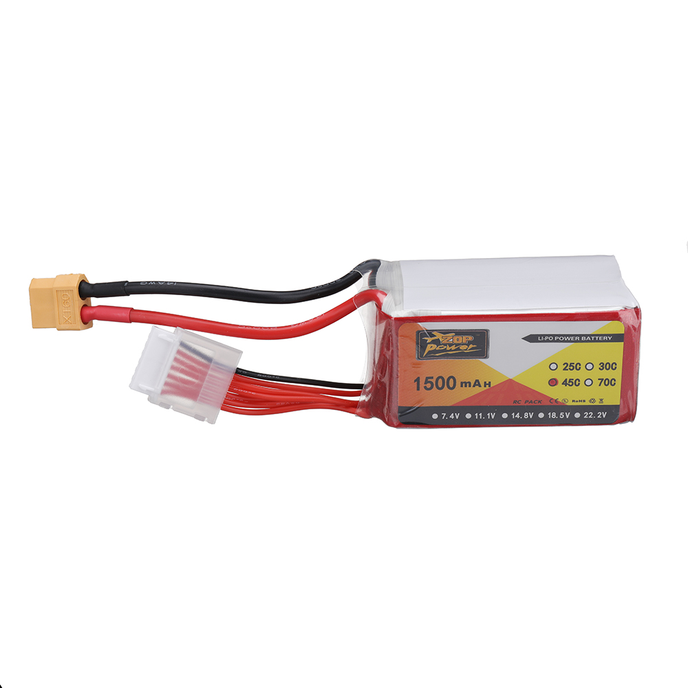 ZOPPOWER222V1500mAh45C6SLiPoBatteryXT60PlugforRCDrone-1980024-2