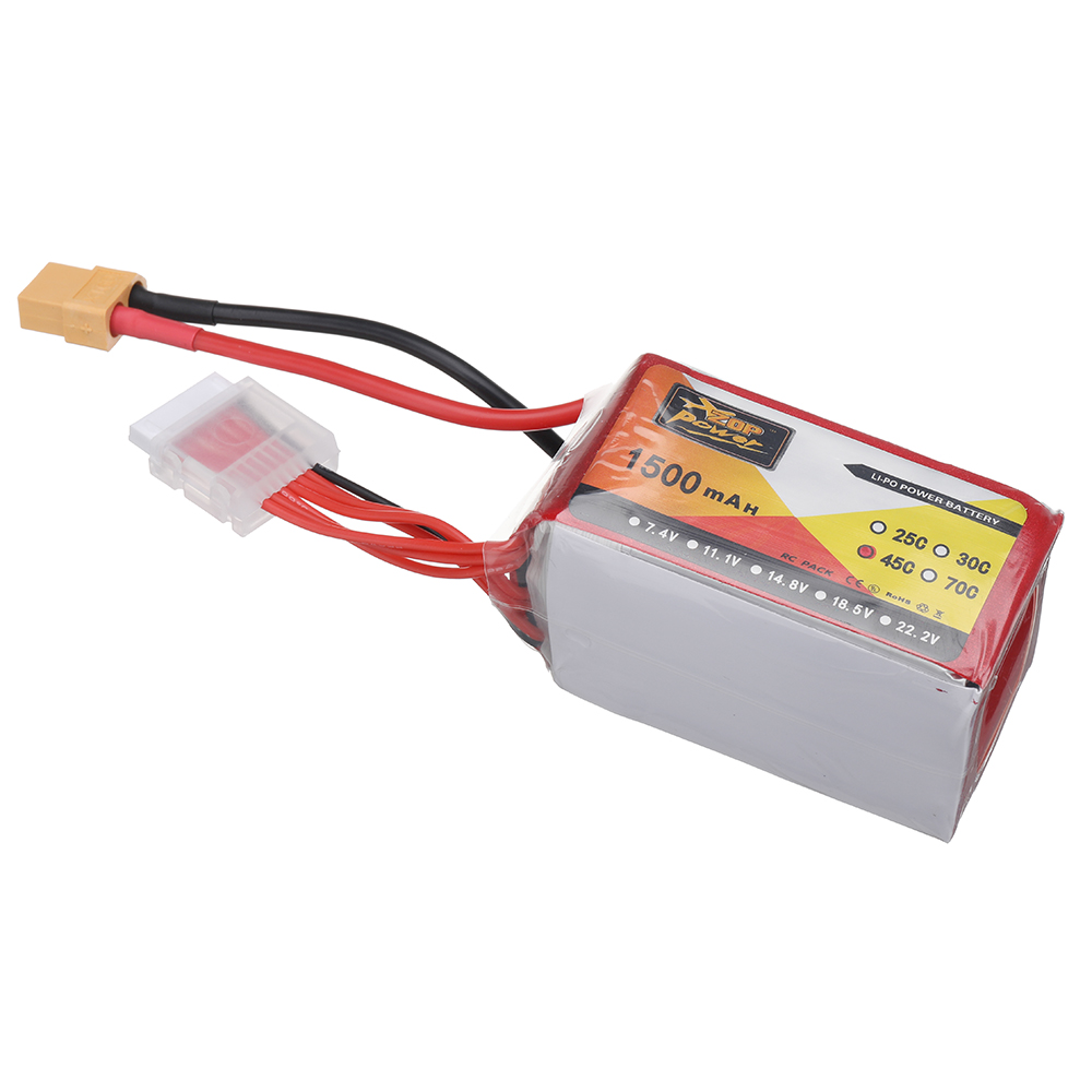 ZOPPOWER222V1500mAh45C6SLiPoBatteryXT60PlugforRCDrone-1980024-5