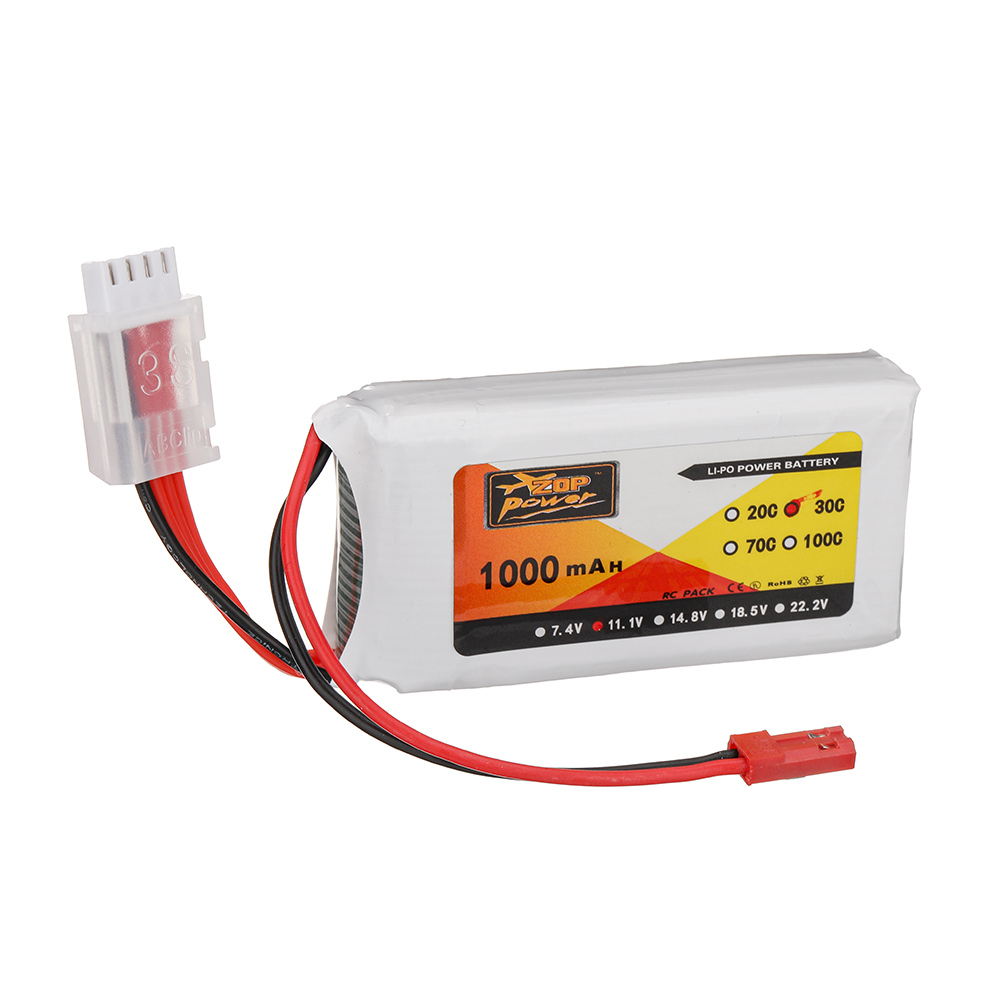 ZOPPower111V1000mAh30C3SLiPoBatteryJSTPlugforRCDrone-1985552-2