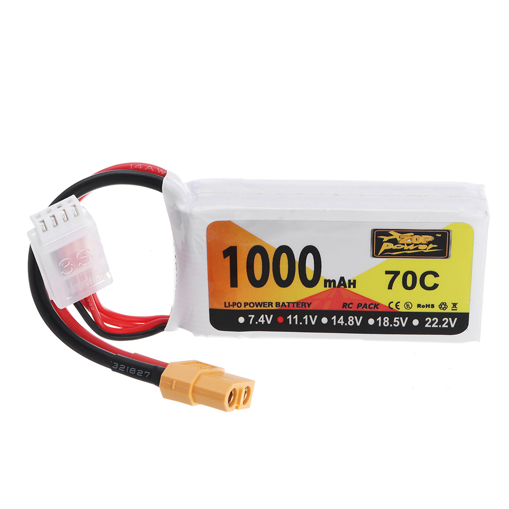 ZOPPower111V1000mAh70C3SLipoBatteryXT60PlugforJJRCM02RCAirplane-1641671-1