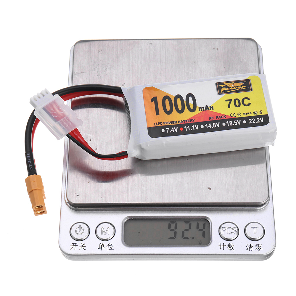 ZOPPower111V1000mAh70C3SLipoBatteryXT60PlugforJJRCM02RCAirplane-1641671-11