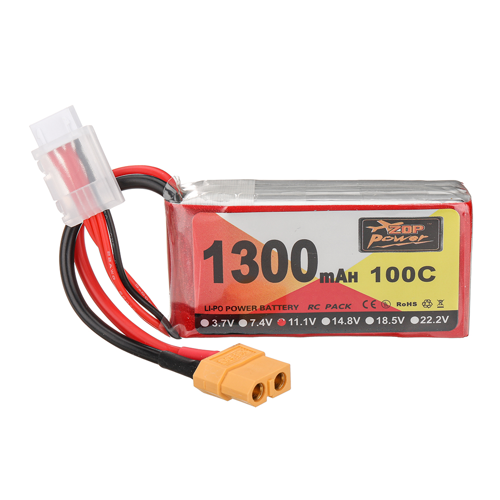 ZOPPower111V1300mAh100C3SLiPoBatteryXT60PlugforRCDrone-1986471-1