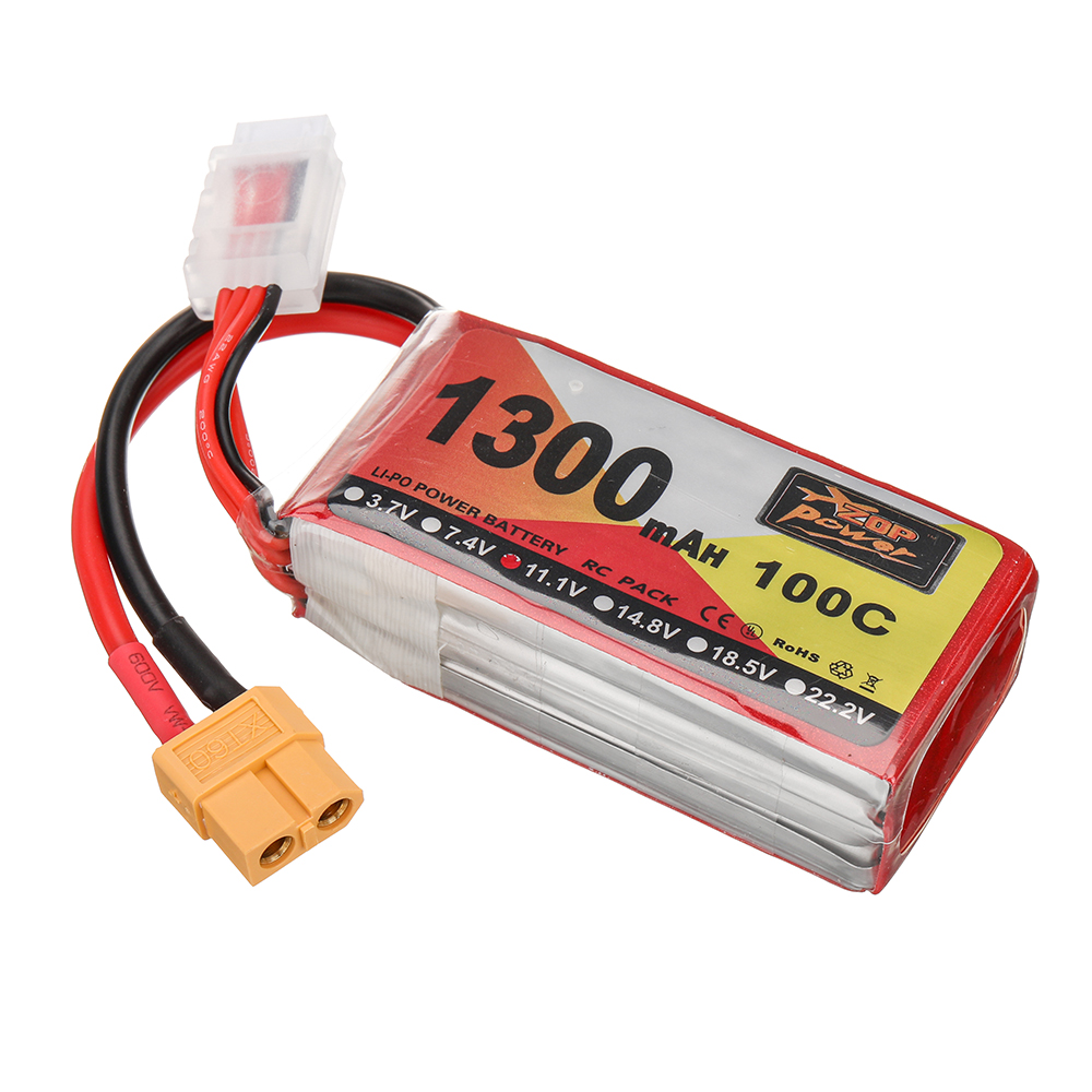 ZOPPower111V1300mAh100C3SLiPoBatteryXT60PlugforRCDrone-1986471-4