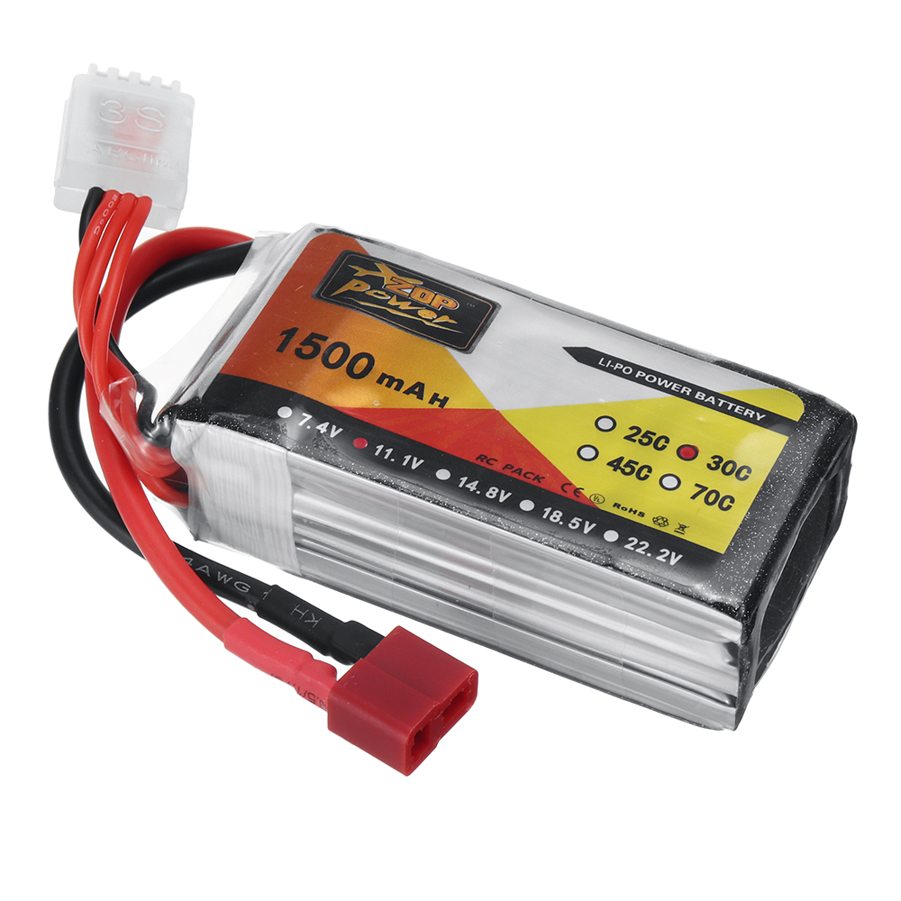 ZOPPower111V1500mAh30C3SLiPoBatteryTPlugforRCCar-1985529-4