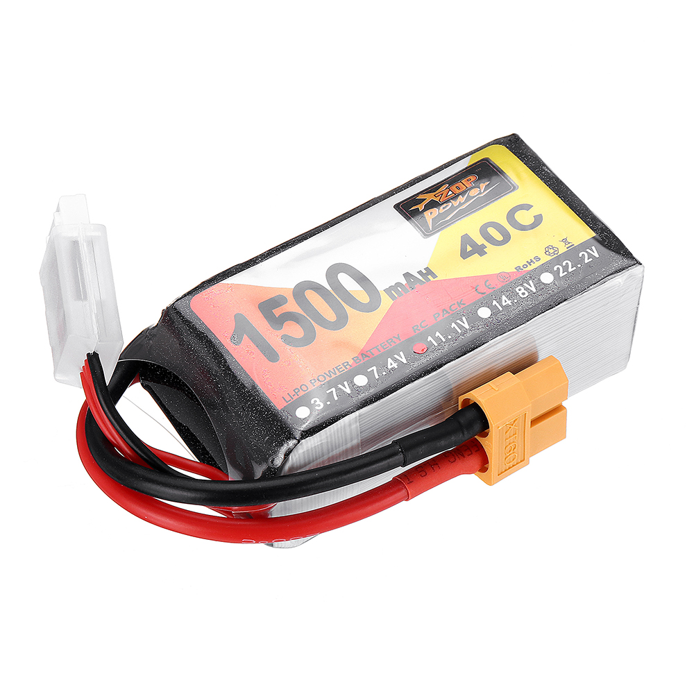 ZOPPower111V1500mAh40C3SLipoBatteryXT60PlugforEachineWizardX220FPVRacingRCDrone-1085894-4