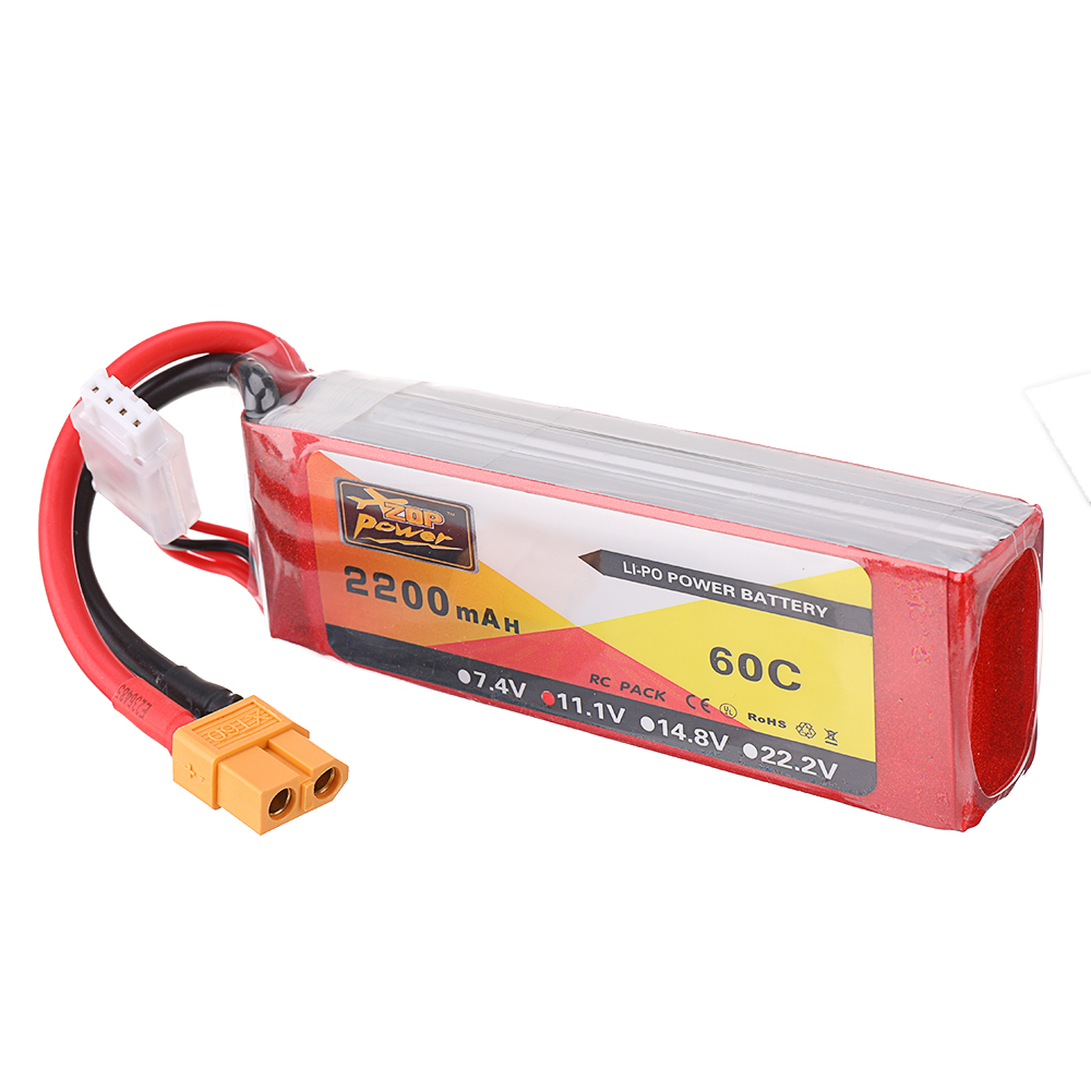 ZOPPower111V2200mAh60C3SLipoBatteryXT60PlugforRCQuadcopter-1655615-2