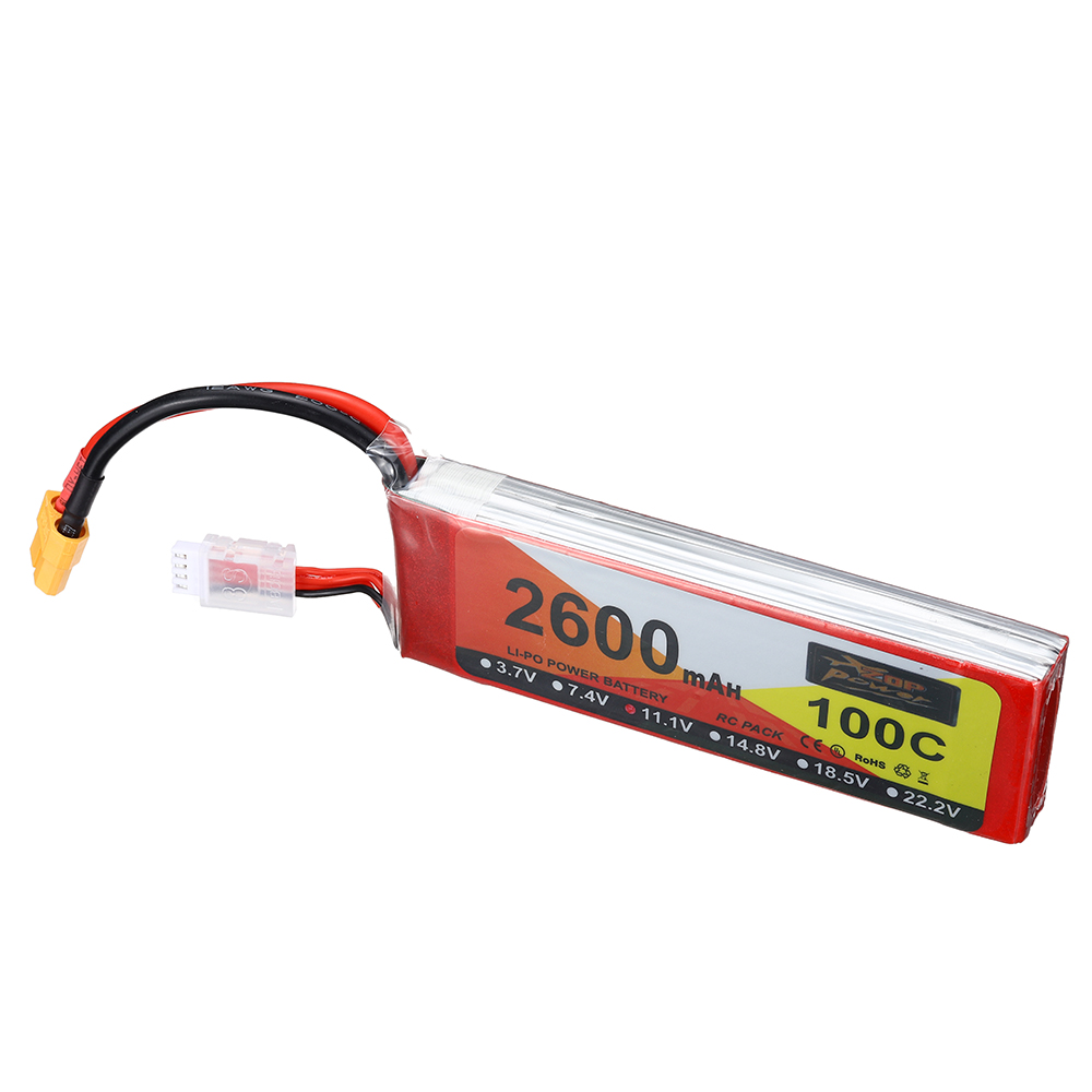 ZOPPower111V2600mAh100C3SLiPoBatteryXT60PlugforRCDrone-1972018-5