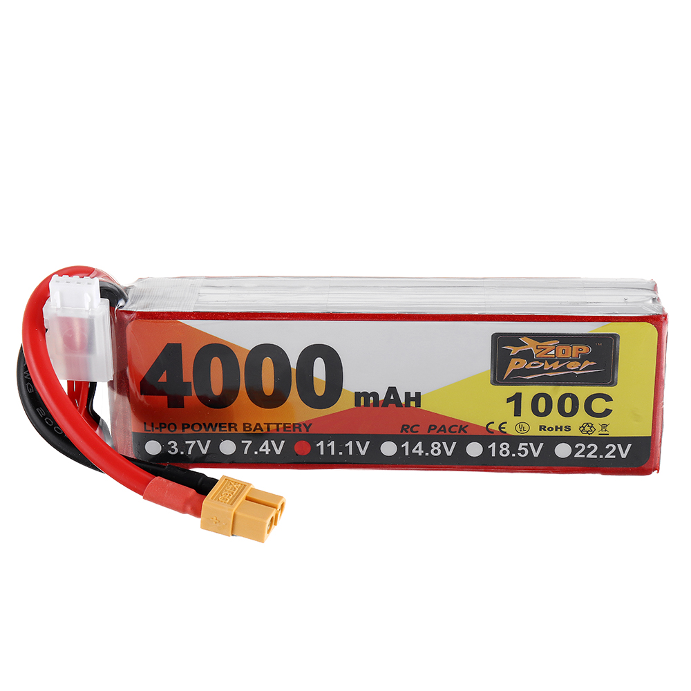 ZOPPower111V4000mAh100C3SLipoBatteryXT60PlugforRCRacingDrone-1681439-1