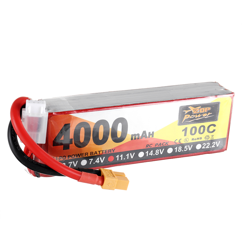 ZOPPower111V4000mAh100C3SLipoBatteryXT60PlugforRCRacingDrone-1681439-2