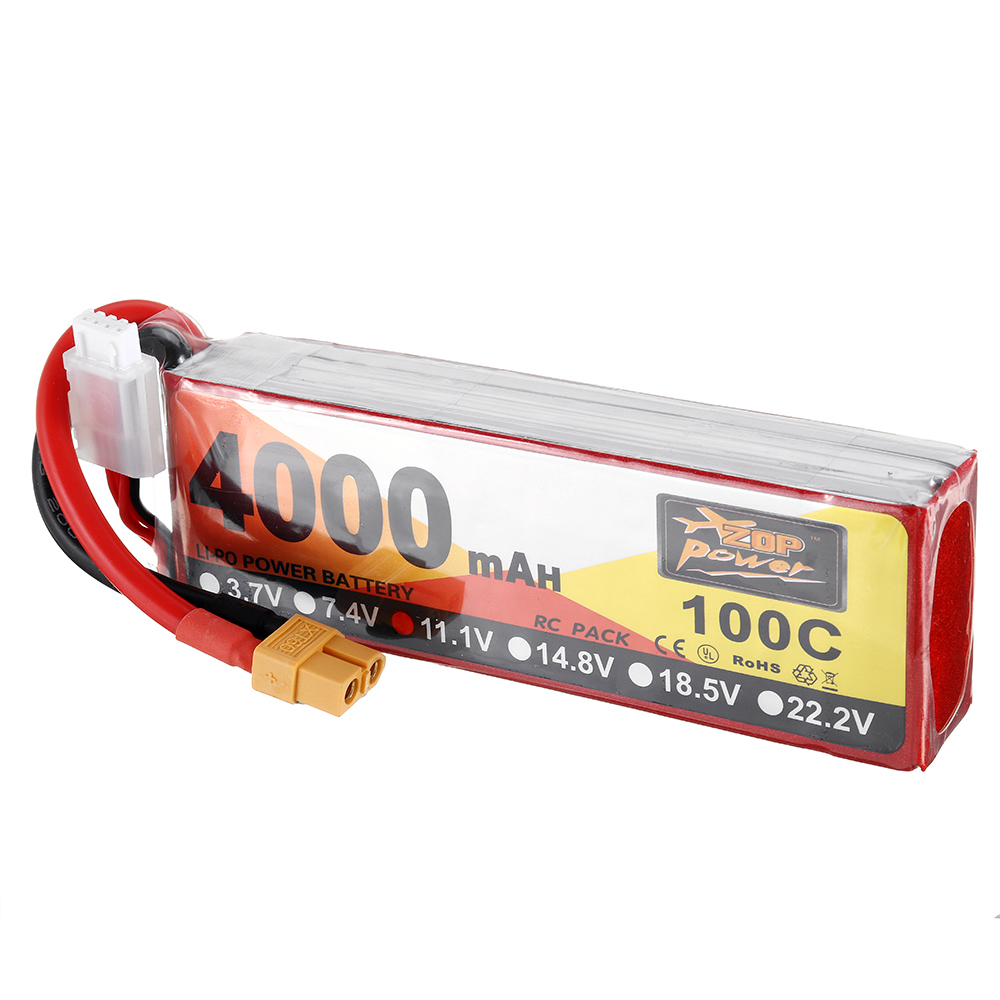 ZOPPower111V4000mAh100C3SLipoBatteryXT60PlugforRCRacingDrone-1681439-3