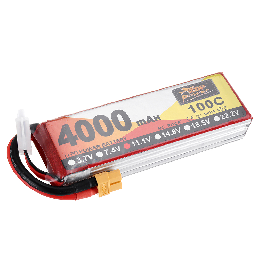 ZOPPower111V4000mAh100C3SLipoBatteryXT60PlugforRCRacingDrone-1681439-4