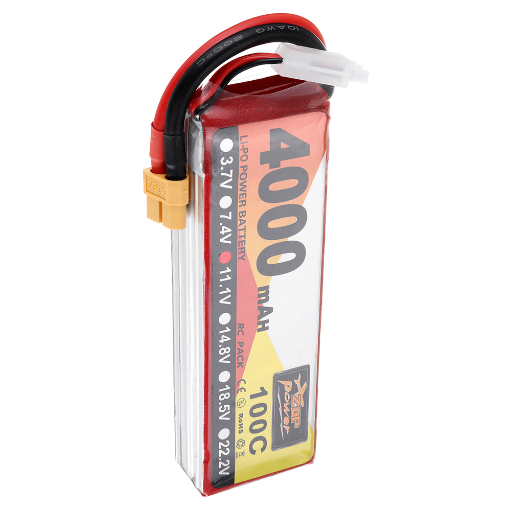 ZOPPower111V4000mAh100C3SLipoBatteryXT60PlugforRCRacingDrone-1681439-6