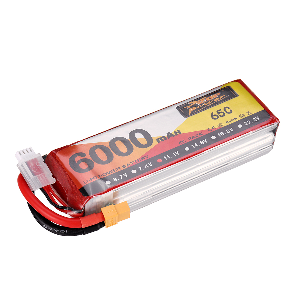 ZOPPower111V6000mAh65C3SLipoBatteryXT60PlugforRCDrone-1653139-4