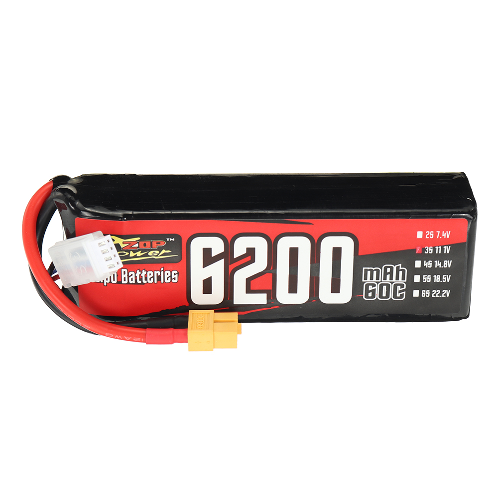 ZOPPower111V6200mAh60C3S6882WhLiPoBatteryXT60PlugforRCDrone-2003783-1