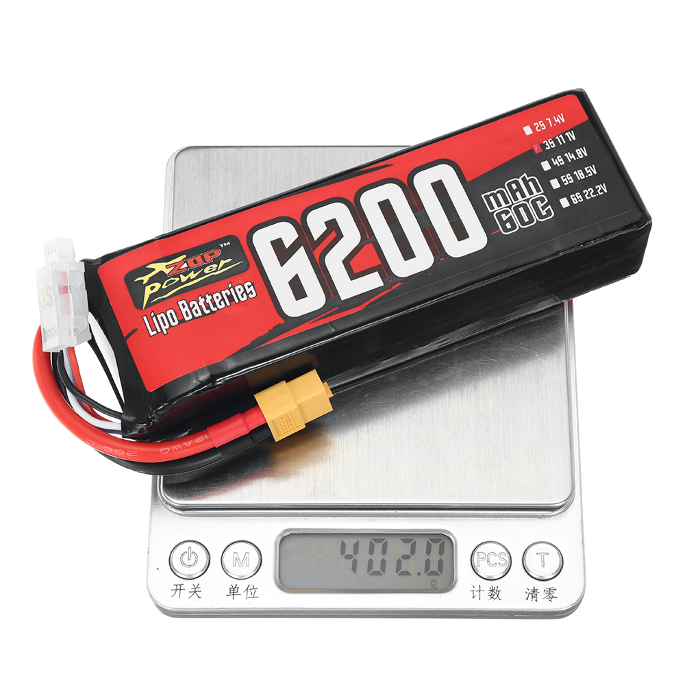 ZOPPower111V6200mAh60C3S6882WhLiPoBatteryXT60PlugforRCDrone-2003783-9