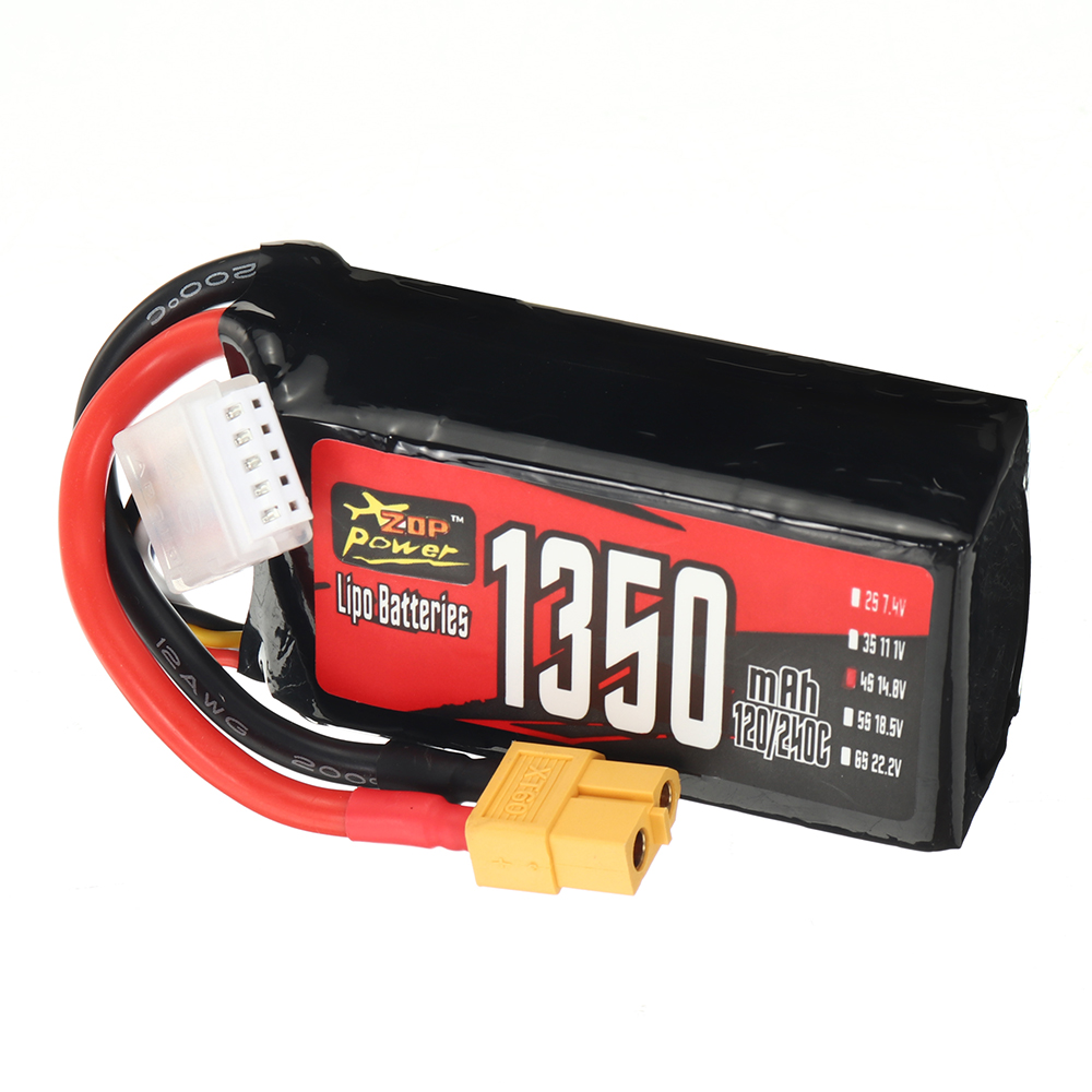 ZOPPower148V1350mAh120240C4S1998WhLiPoBatteryXT60PlugforRCDroneHelicopterQuadcopterAirplane-2003818-5