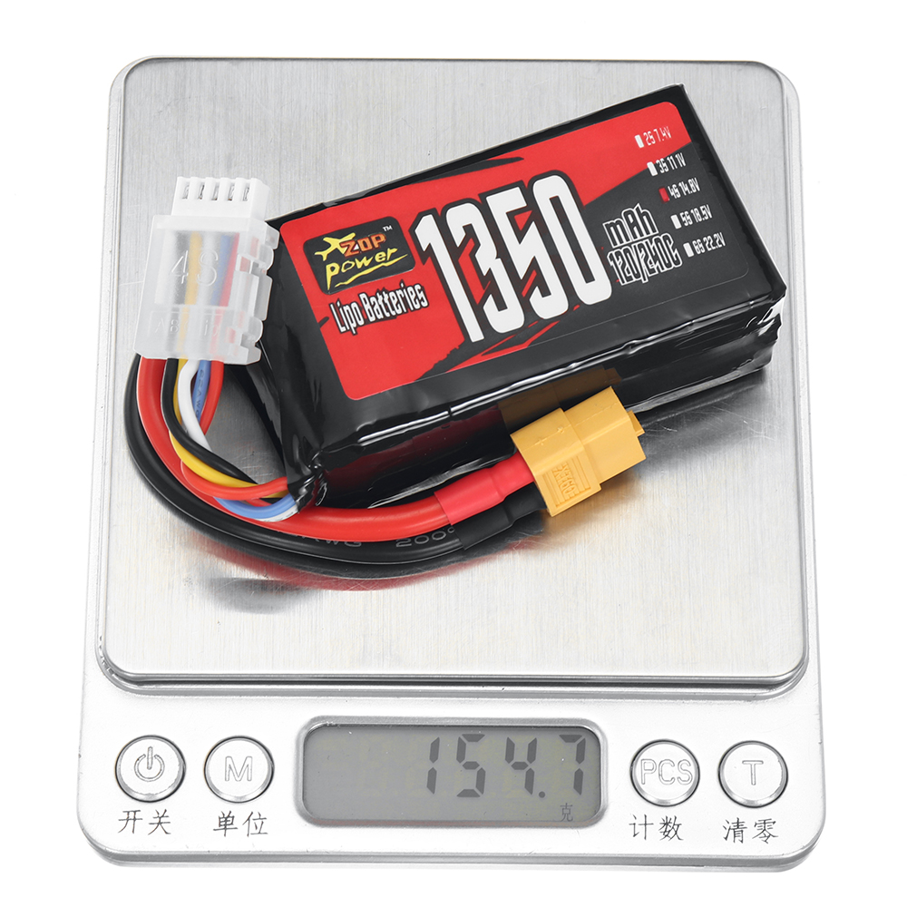 ZOPPower148V1350mAh120240C4S1998WhLiPoBatteryXT60PlugforRCDroneHelicopterQuadcopterAirplane-2003818-9