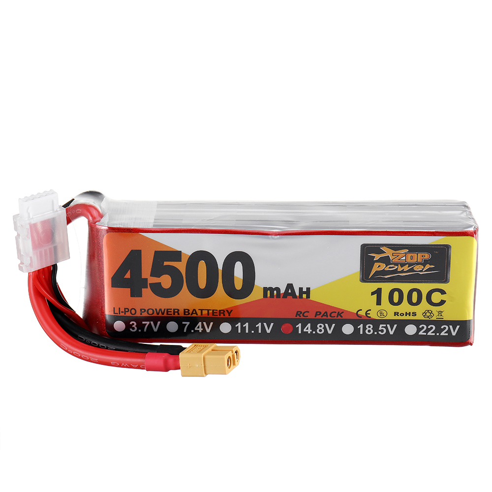 ZOPPower148V4500mAh100C4SLipoBatteryXT60PlugforFPVRCDrone-1681471-1